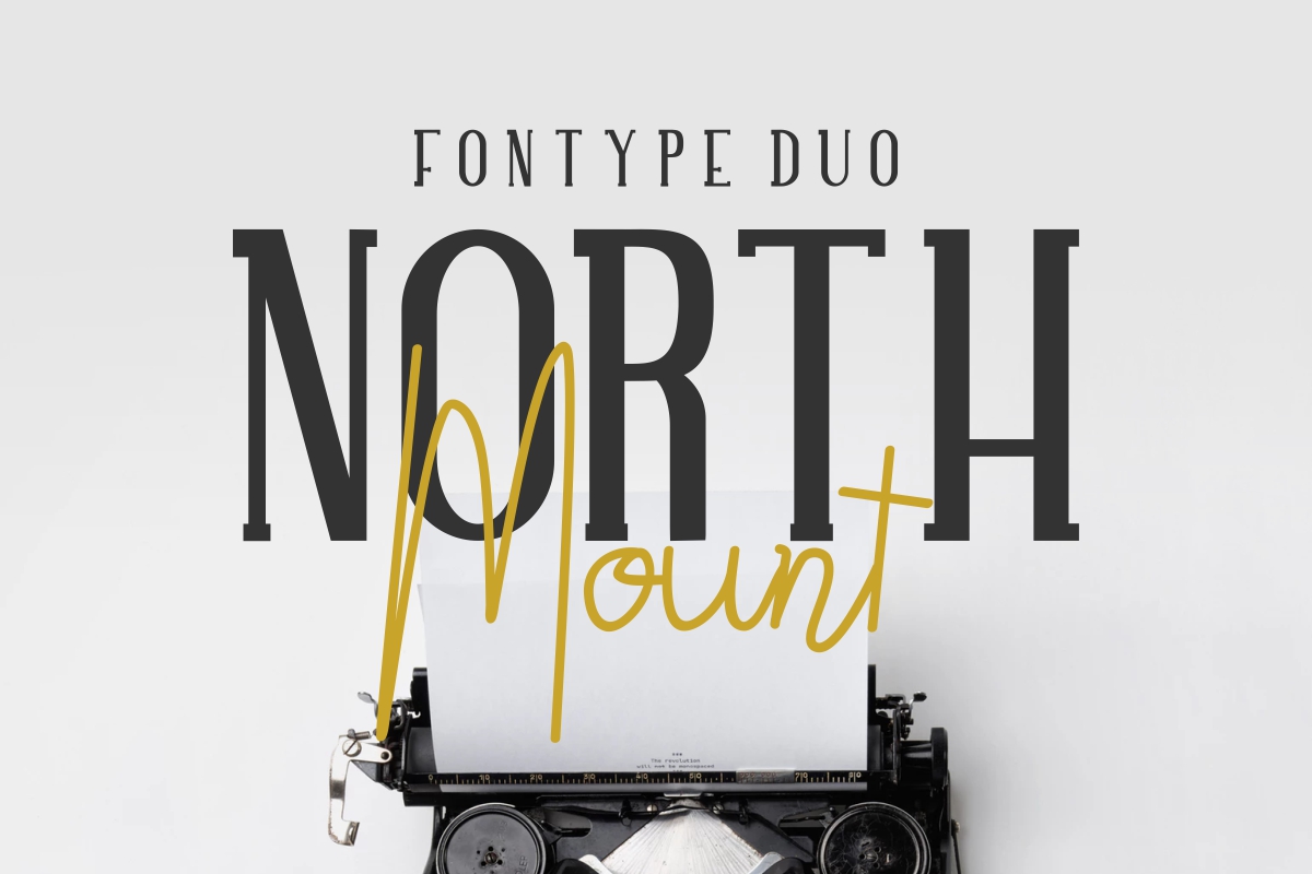 NORTH MOUNT font